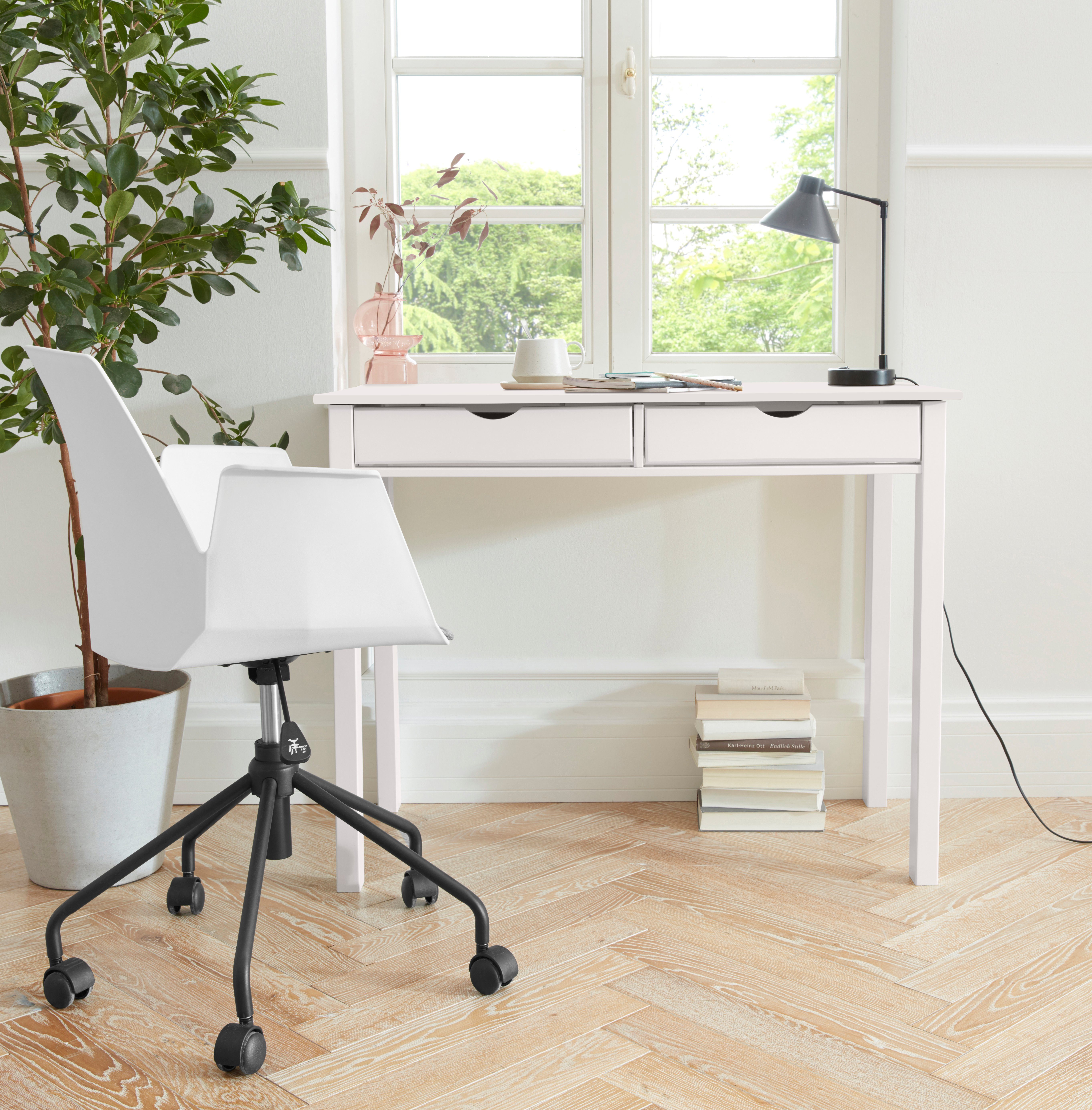 INOSIGN Schreibtisch Gava, Kiefernholz, Griffmulden, unterschiedliche Farbvarianten, Breite 100cm