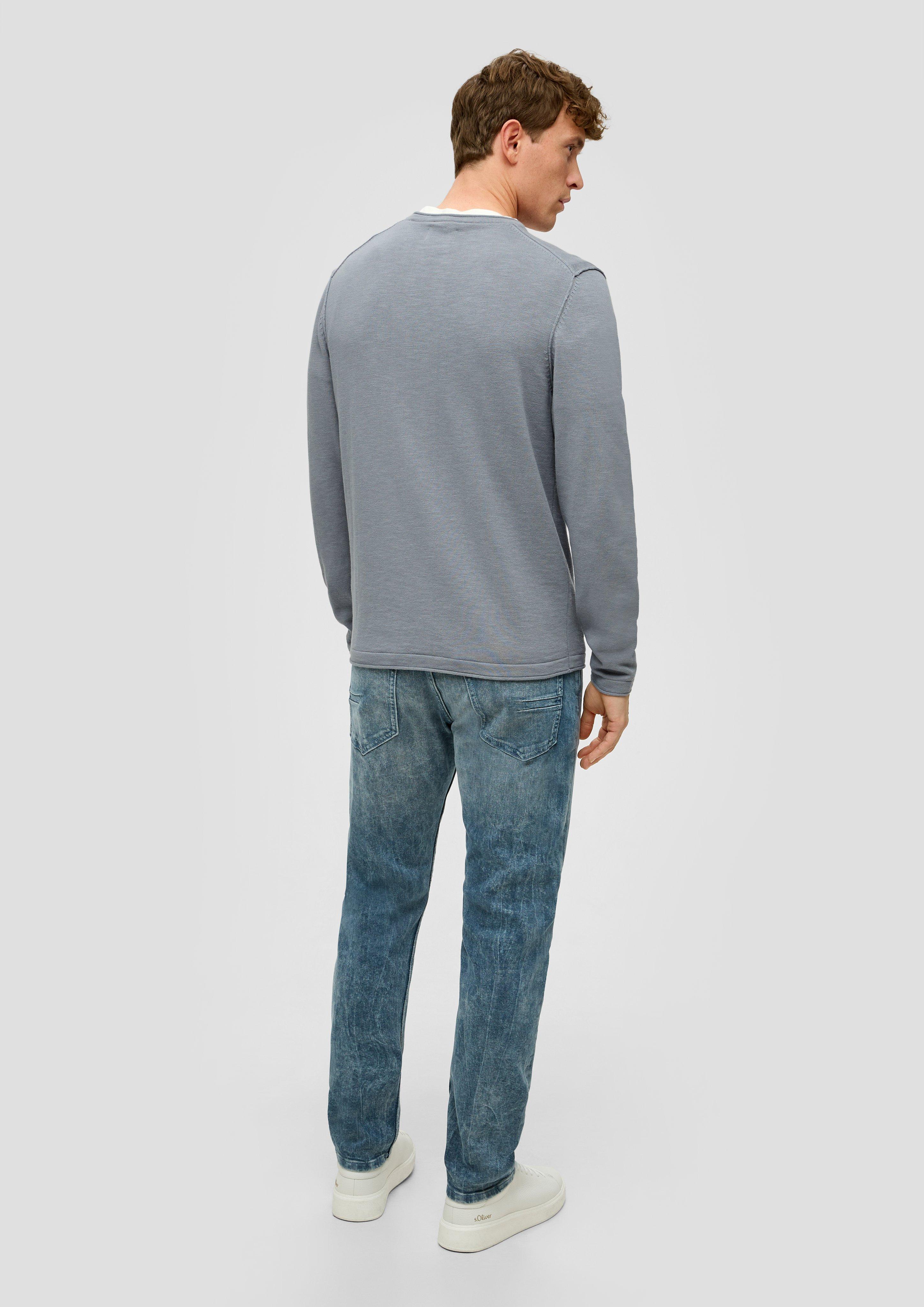 Strickpullover mit Rollkante  2141098-9500