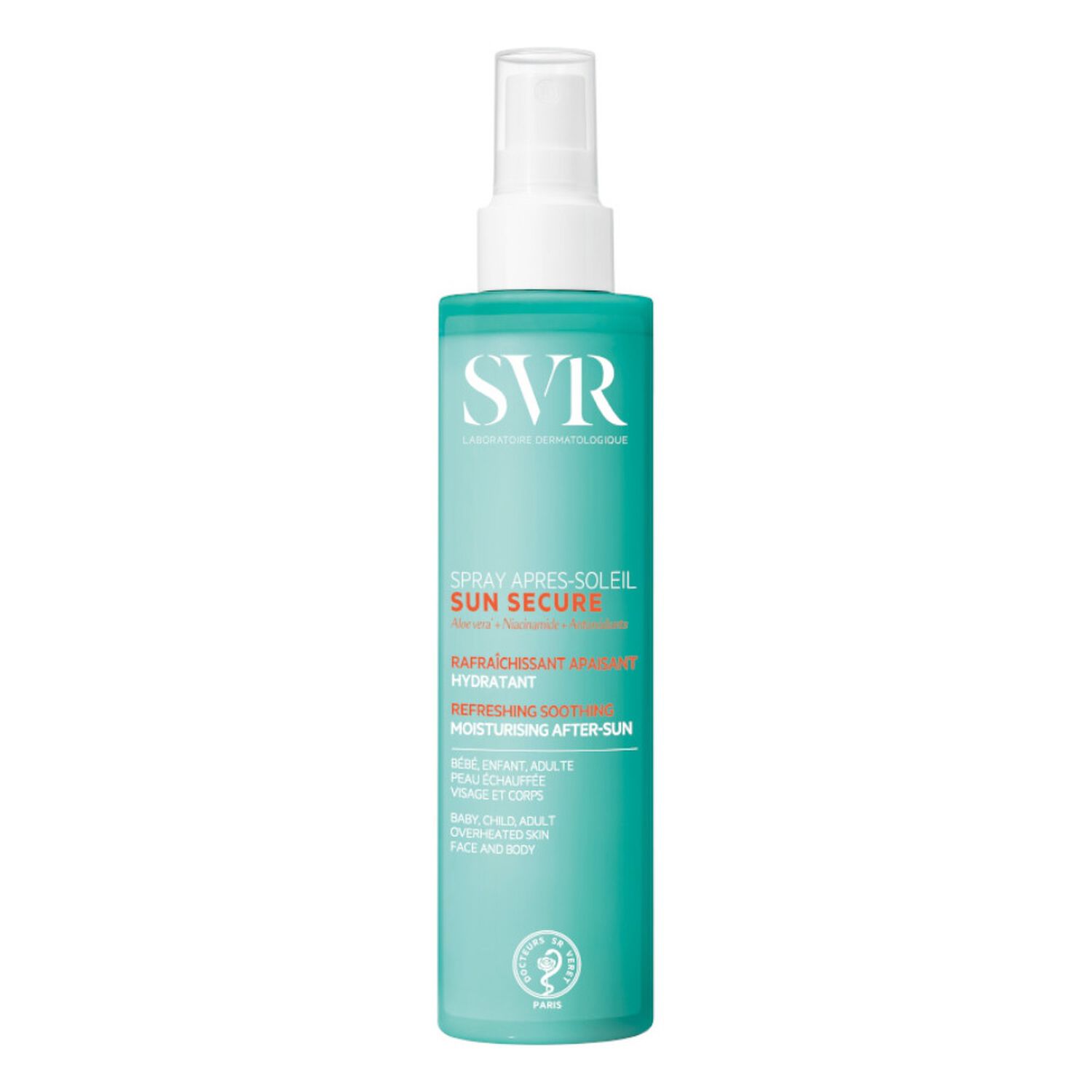 SVR Sun Secure Spray Après-Soleil Rafraîchissant Apaisant Hydratant 200 ml