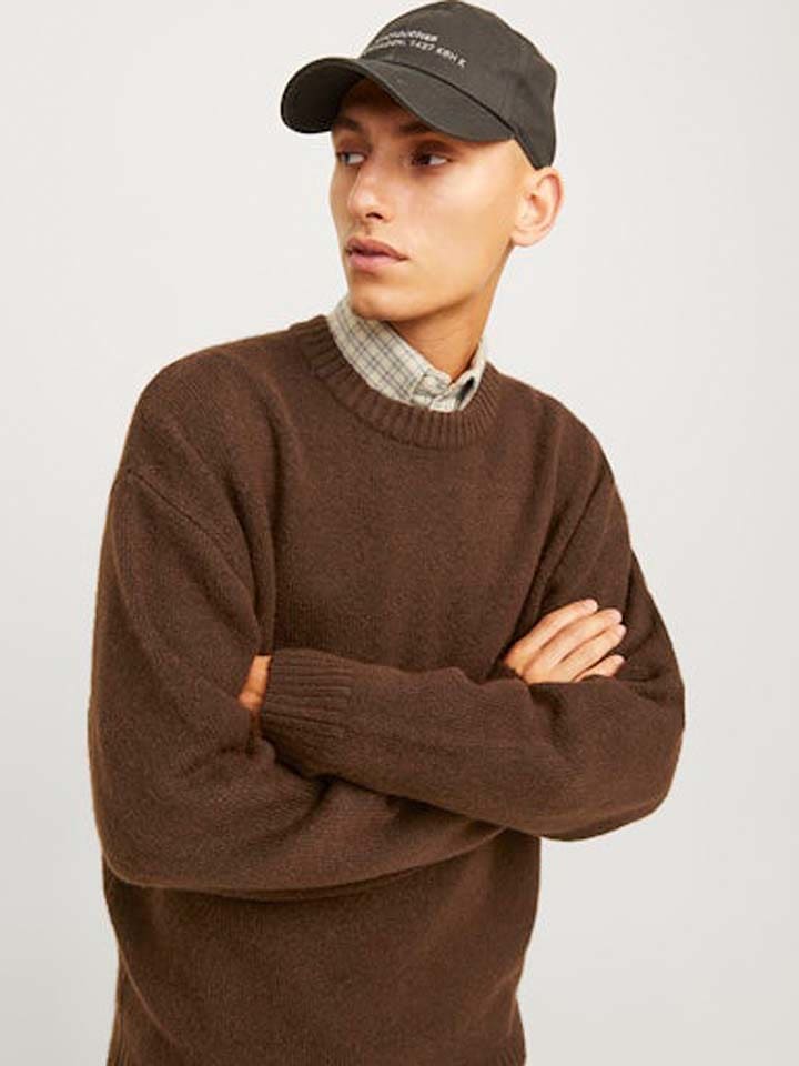 Jack & Jones Pullover in Hellbraun günstig kaufen