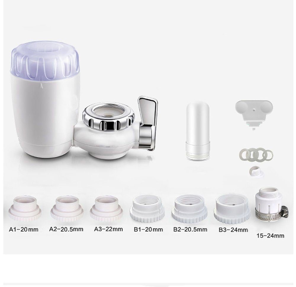 YYV Filterpumpen Wasserfilter Wasserhahn,Filter Für Zuhause,Aktivkohle Wasserfilter (1 St), Für Wasserhahn,Kann Entfernt ​Sand,chwermetalle und Andere Schadstoffe