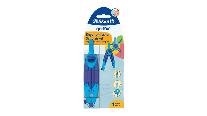 Pelikan griffix® Zirkel Blau mit Spitzenschutz