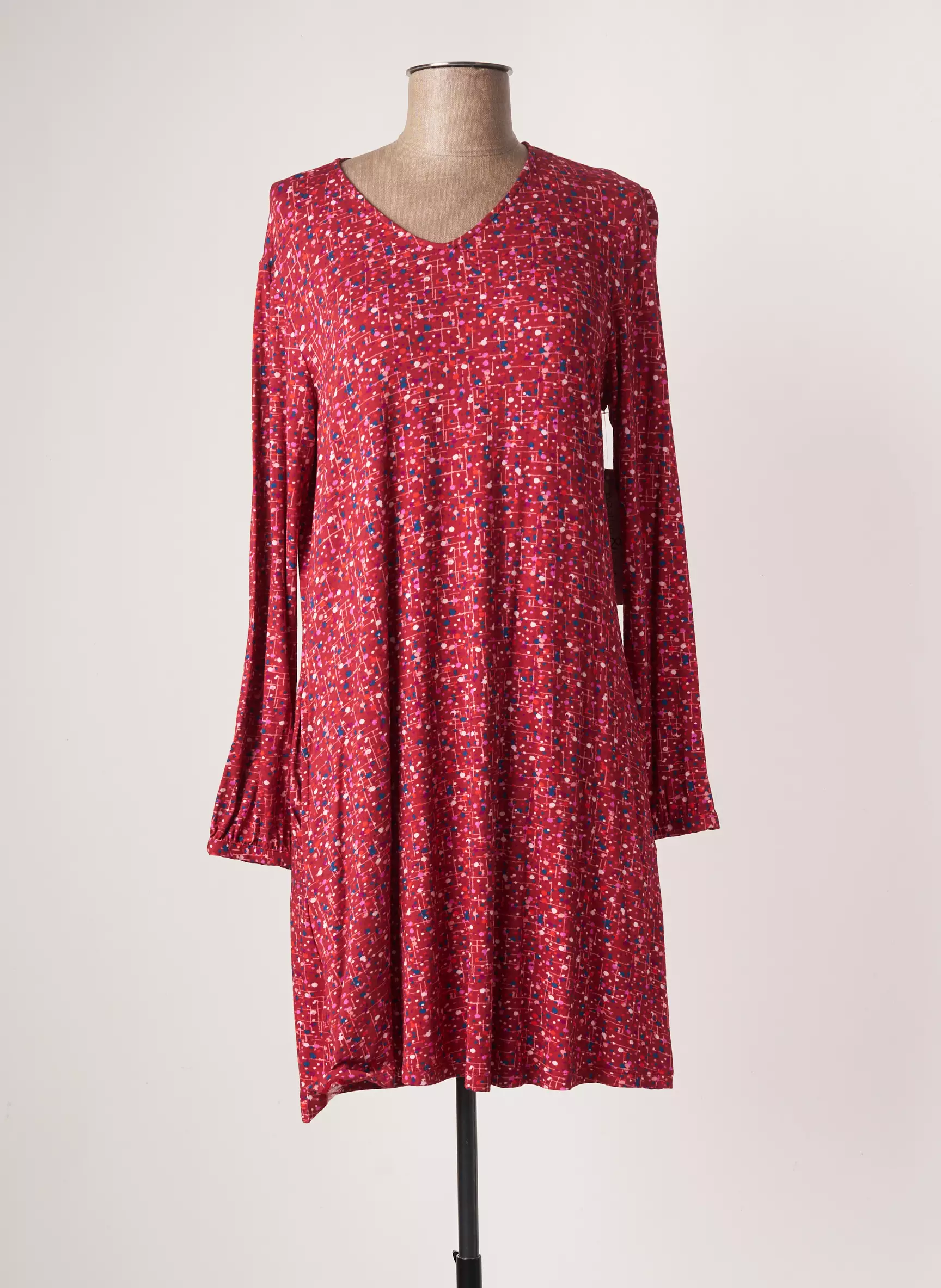 Agathe   Louise Robes Mi Longues Femme couleur rouge