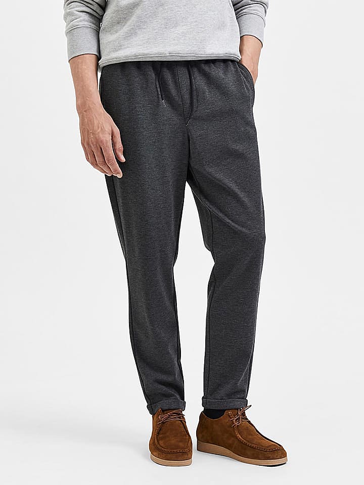 SELECTED HOMME Sweathose in Anthrazit günstig kaufen S