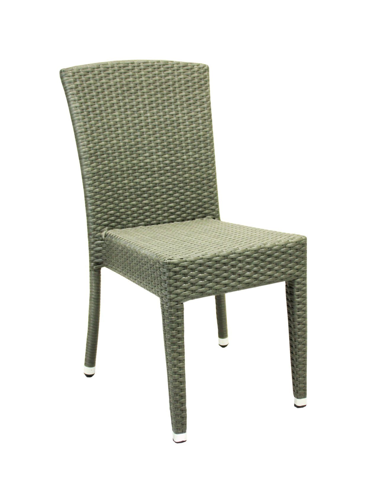 Konway Stapelstuhl MAUI (4 St), 4x KONWAY® MAUI Stapelstuhl Quarz Polyrattan Sessel stapelbar