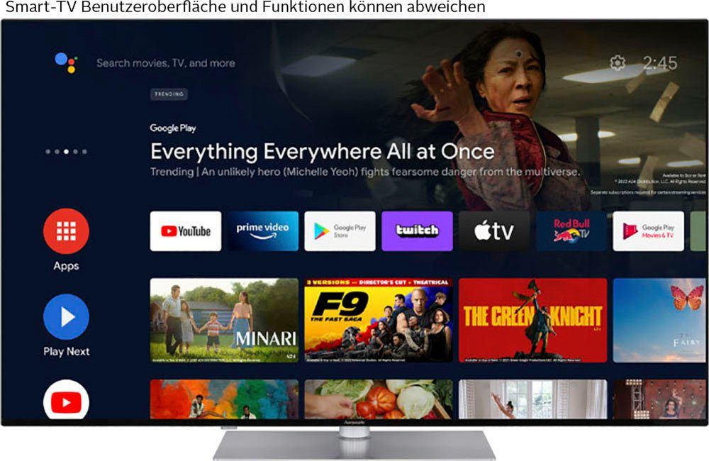 Hanseatic 65U800UDS LED-Fernseher (164 cm/65 Zoll, 4K Ultra HD, Android TV, Smart-TV)