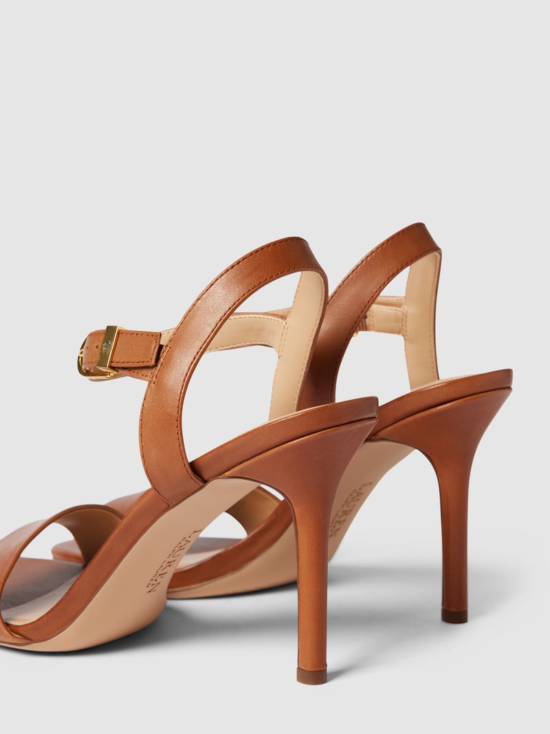 Sandaletten aus Leder Modell 'GWEN' in camel
