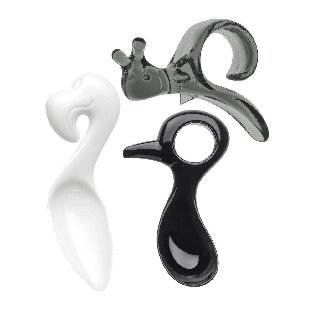 KOZIOL Obstschneider Energy Tool Set 3-tlg. Black/White/Grey
