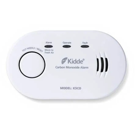 Kidde 809-152026 Kolmonoxid CO-detektor kompakt 4,5V inkl. 2x AA-batterier i låda
