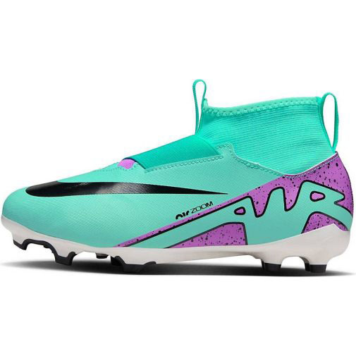 Nike Performance Kinder Fußballschuhe Rasen und Kunstrasen JR ZOOM SUPERFLY 9 ACADEMY FG/MG