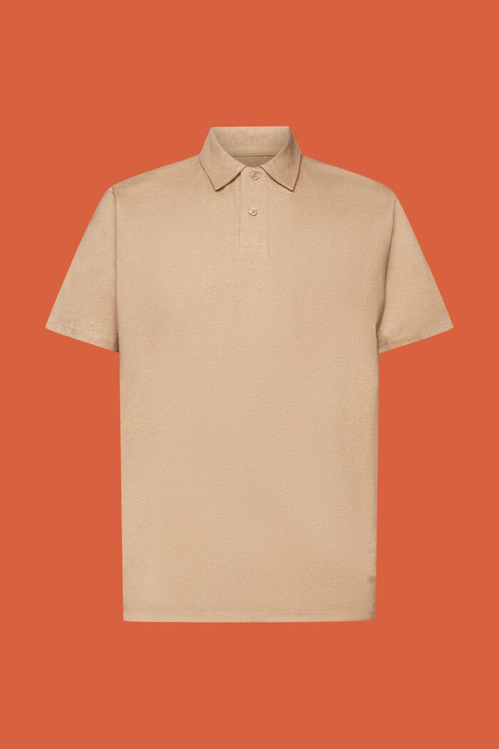 Hemd mit Polokragen aus Baumwolljersey