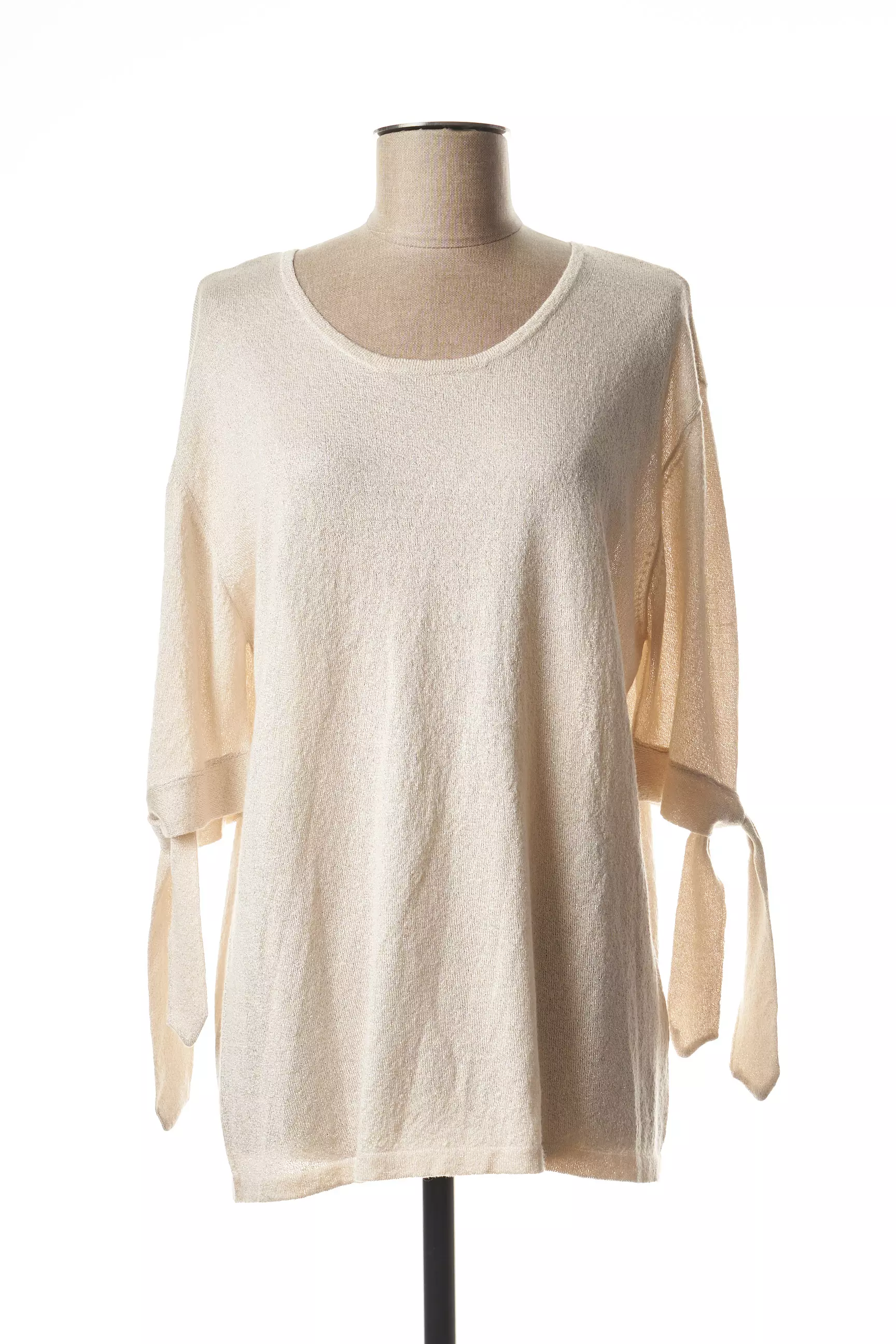 Bruno Saint Hilaire Pulls Femme couleur beige