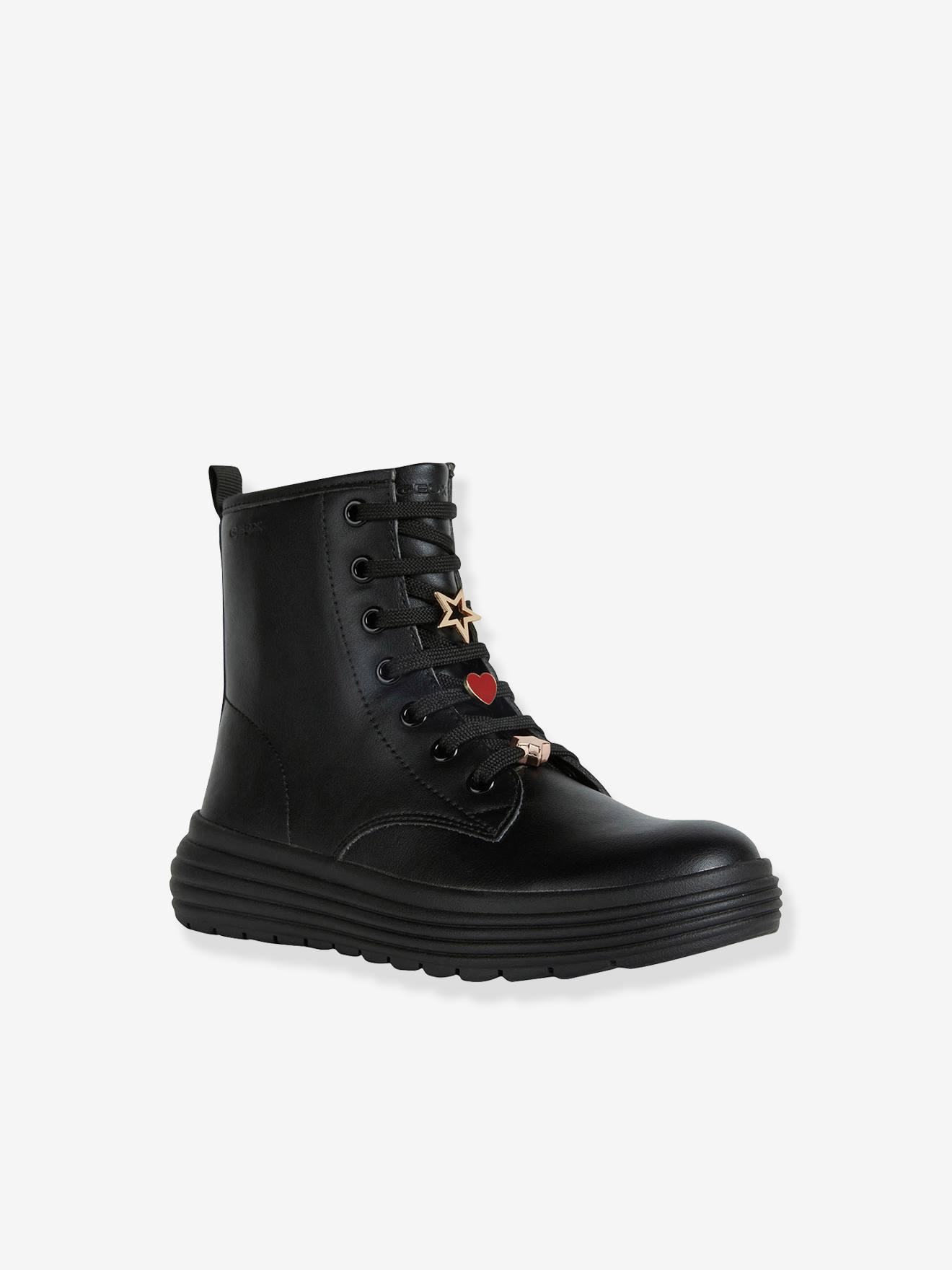 Boots lacés fille Phaolae GEOX® noir