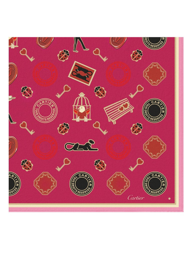 Cartier Diabolo de Cartier silkkihuivi 90 x 90 cm CROS000083