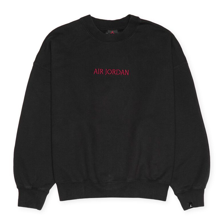 NIKE Air Jordan Woodmark FLC Crewneck black/gym red