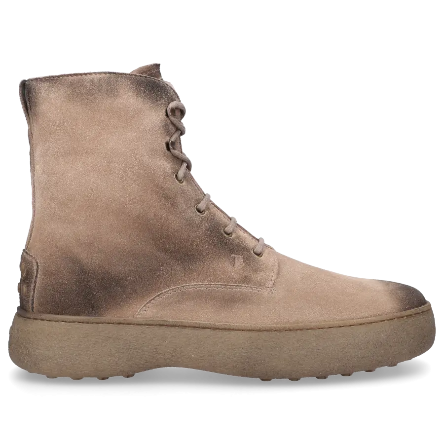 Tod's - Stiefeletten M09J0 Veloursleder - grau