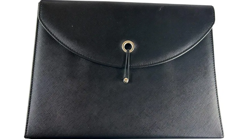 BOCK Fächermappe A4 PU 12 Fächer schwarz