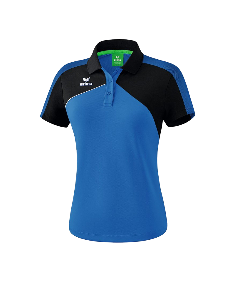 Erima Premium One 2.0 Poloshirt Damen Blau Schwarz