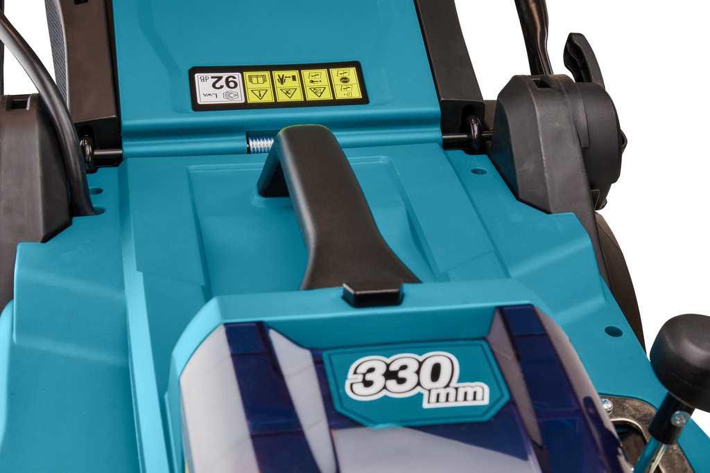 Makita DLM330RM akumuliatorinė vejapjovė 33 cm 18 voltų 4,0 Ah ličio jonų