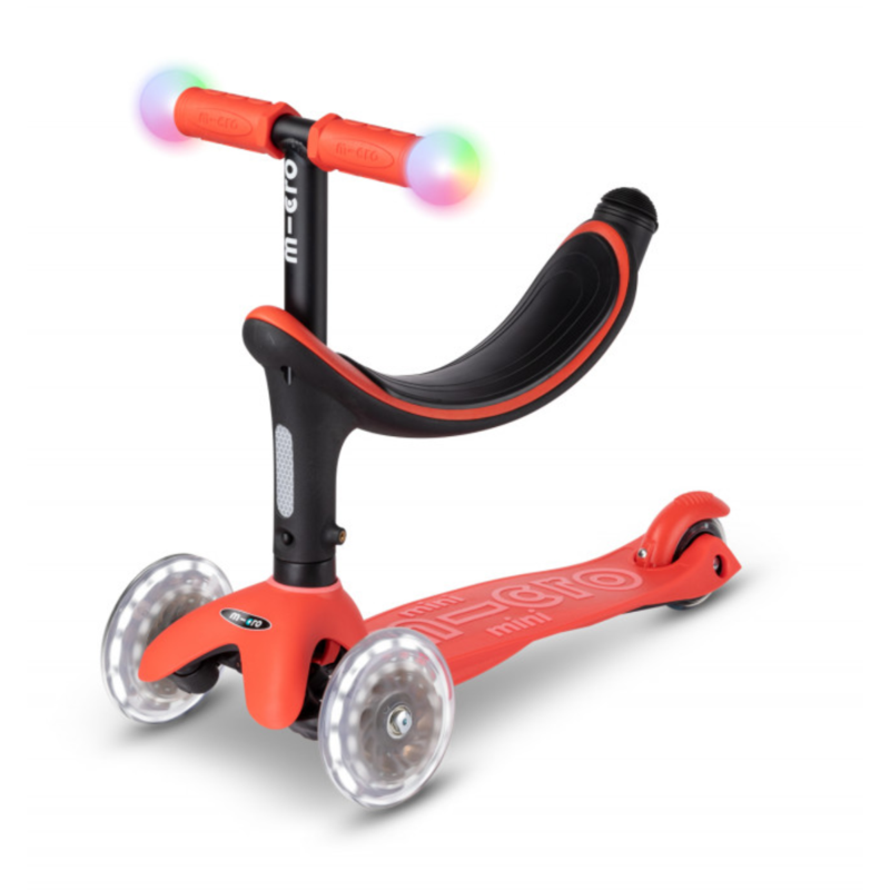 Trottinette 3 Roues - 3en1 Révolution Magic Rouge