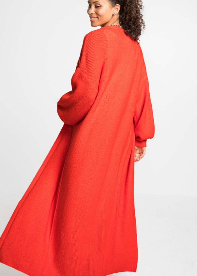 Longstrickjacke