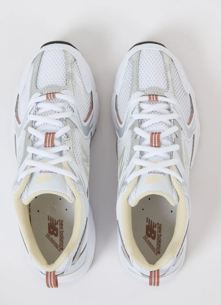 New Balance  530 sneaker van mesh met metallic finish