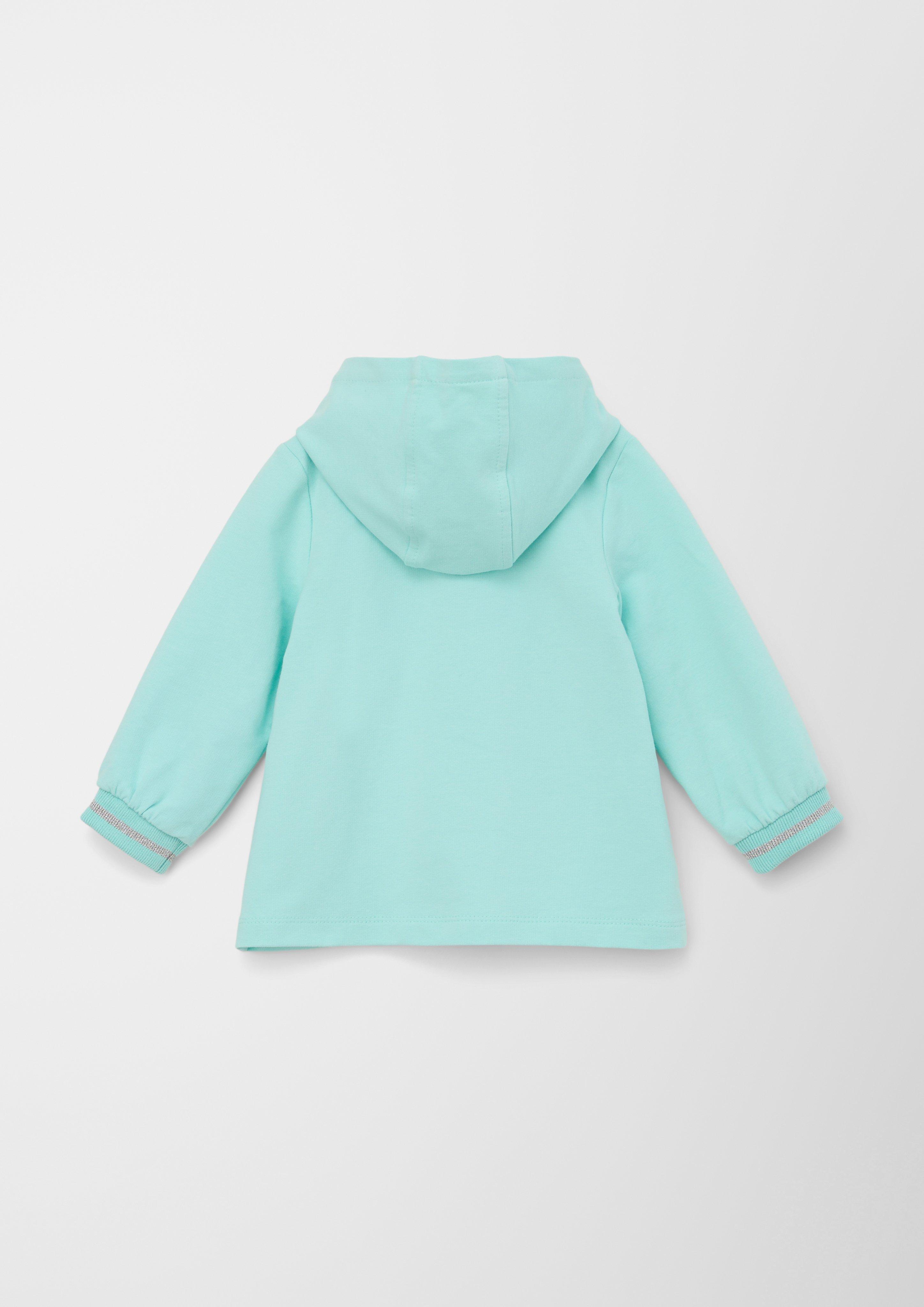 Sweatshirt Jacke mit Glitzer-Details  2130624-6006