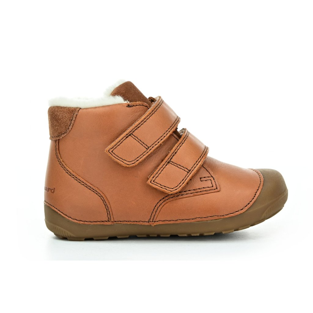 Bundgaard Petit Mid Winter Strap Cognac WS hellbraune Barfuß-Stiefeletten