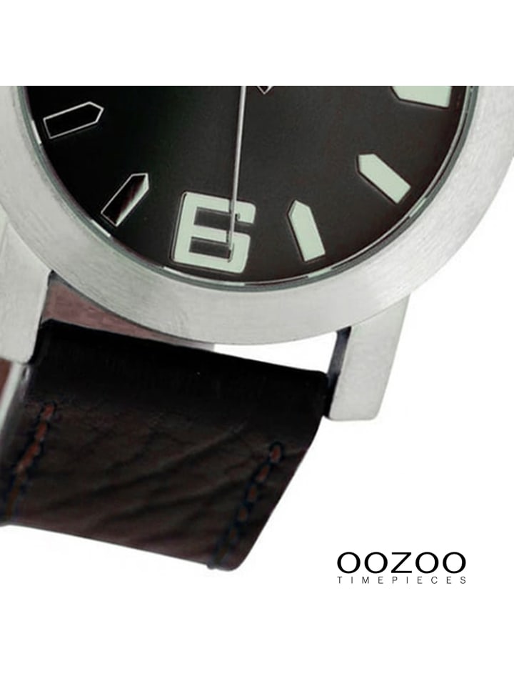 Oozoo Analog-Armbanduhr Oozoo JR dunkelbraun mittel (ca. 38mm) günstig kaufen onesize