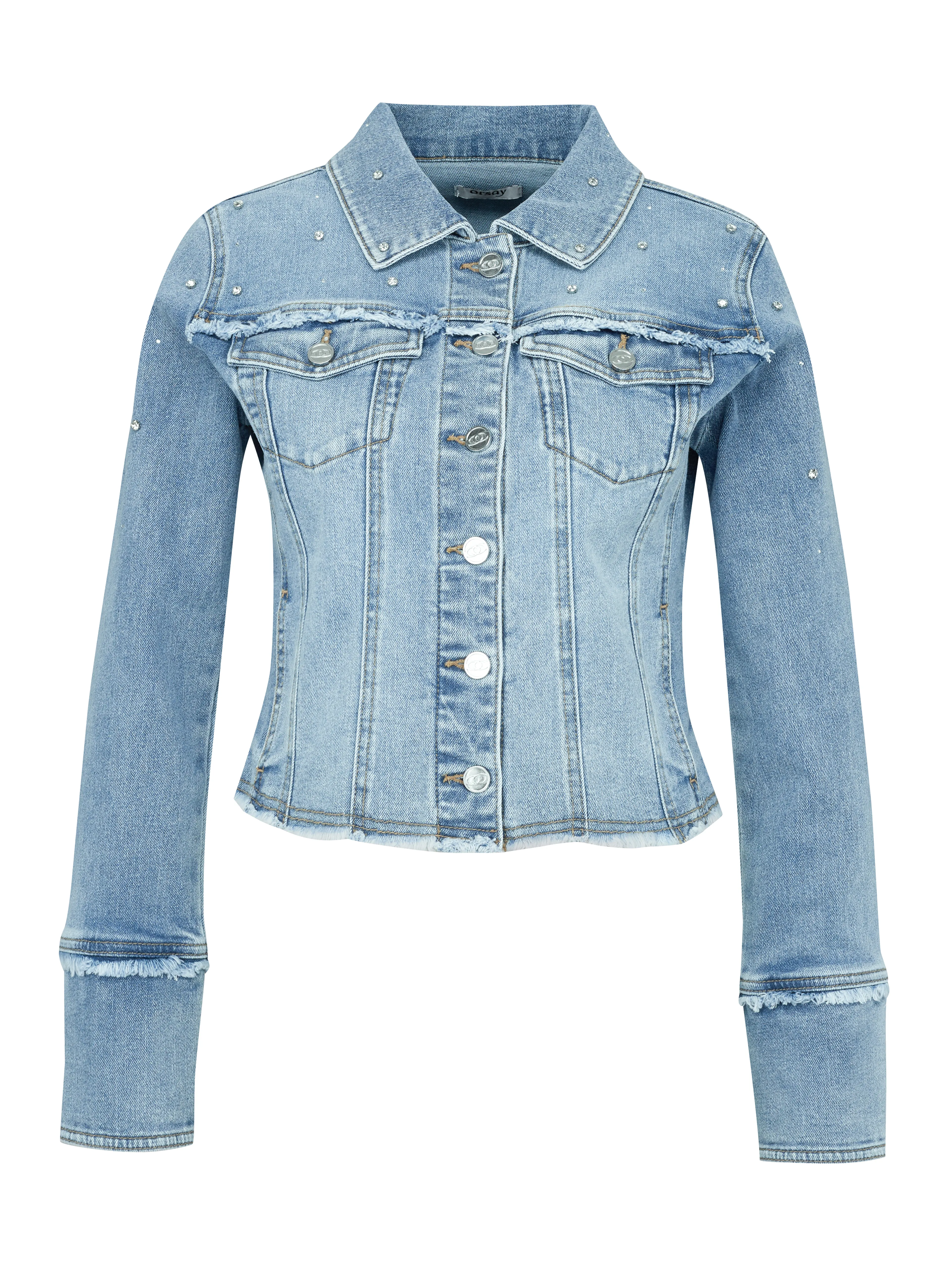 Hellblaue Damen-Jeansjacke ORSAY