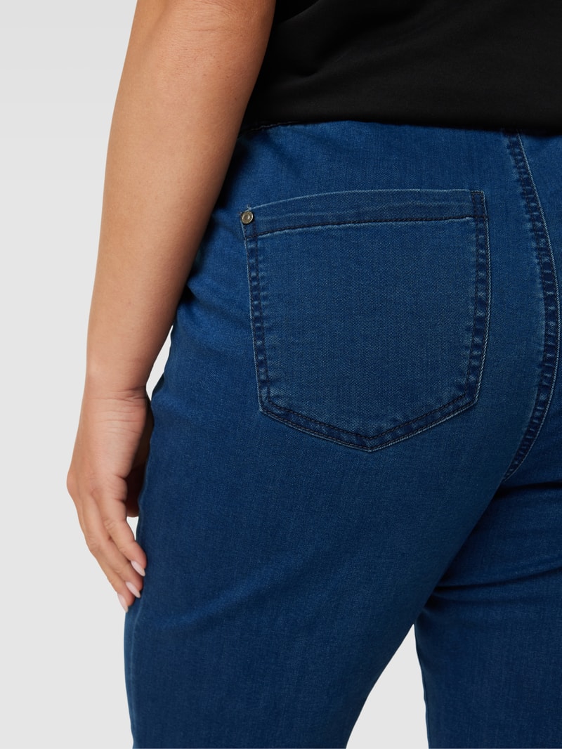 PLUS SIZE Jeggings mit elastischem Bund Modell 'Mally' in jeans