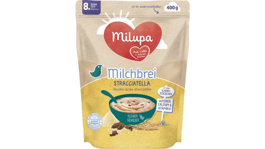 MILUPA Milchbrei Stracciatella ab dem 8. Monat 400 g