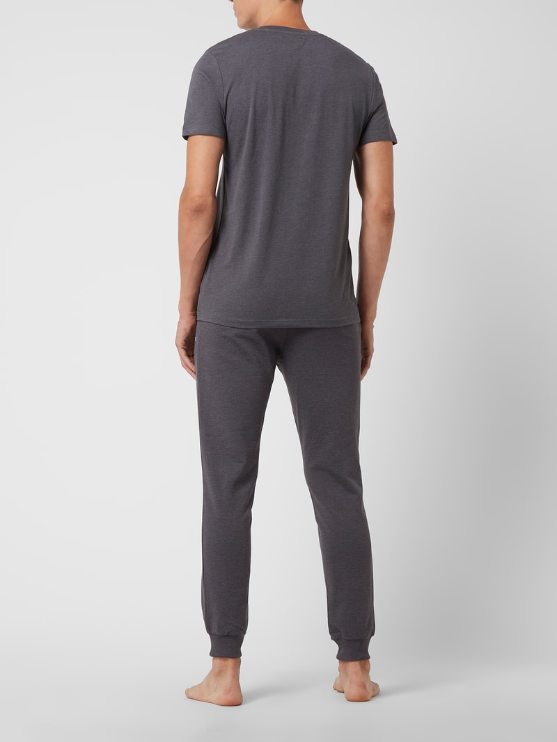 Loungewear im Set Modell 'Hexa' in dunkelgrau