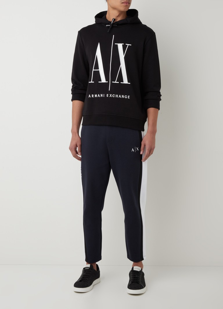 Felpa con cappuccio Armani Exchange con logo ricamato