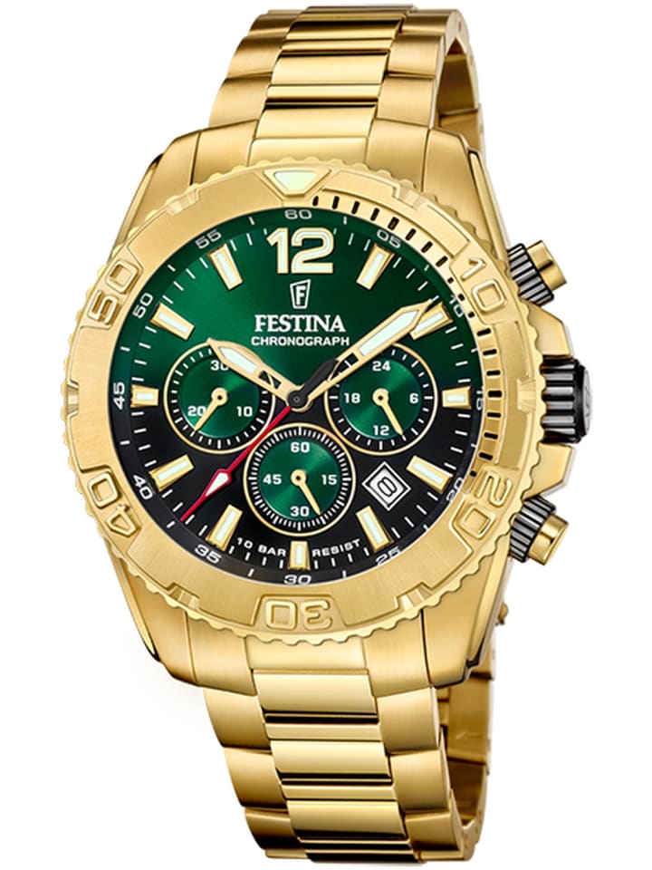Festina Edelstahl Armbanduhr 45mm günstig kaufen onesize