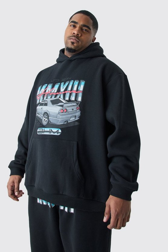 Plus Oversize Trainingsanzug mit Mmxii Print