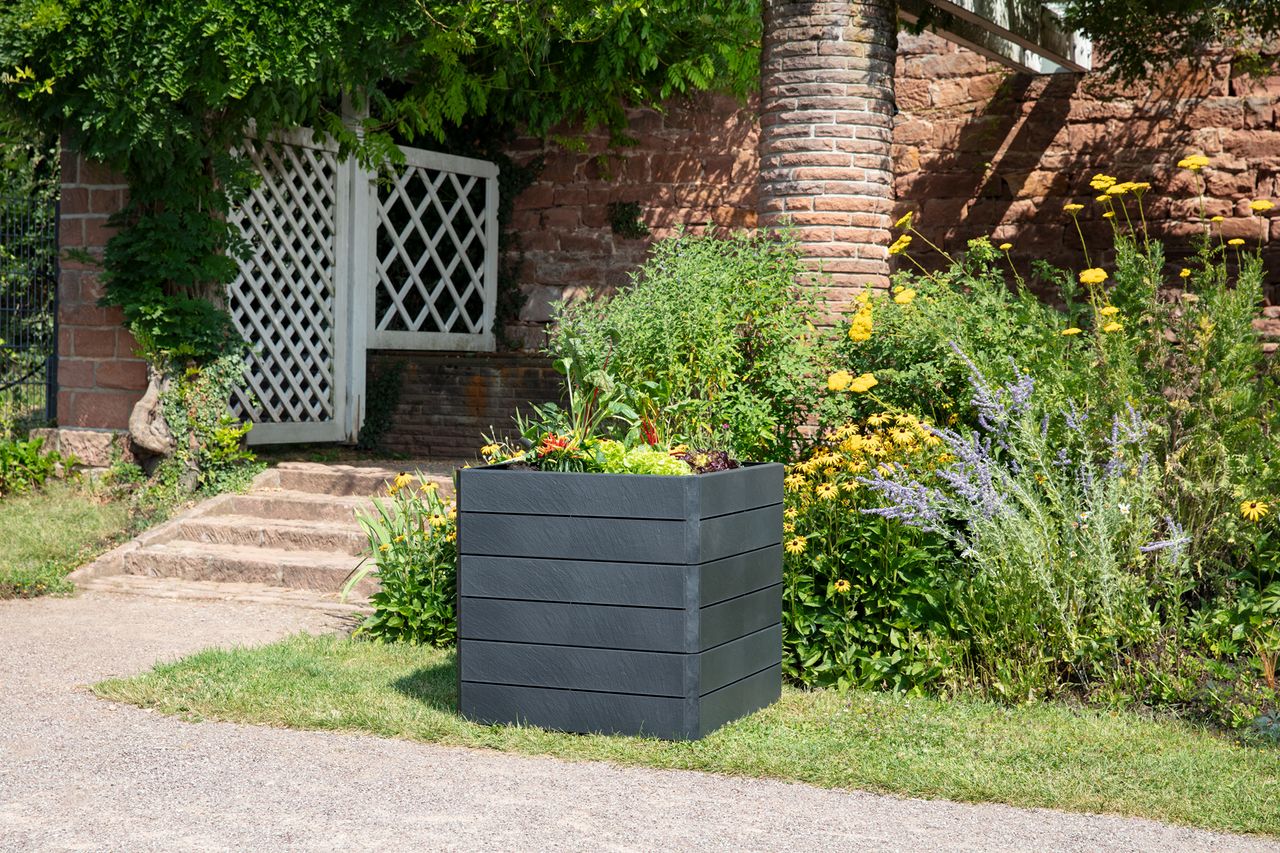 Garantia ERGO QUADRO L 75 Hochbeet Stone inkl. Wassersparsystem