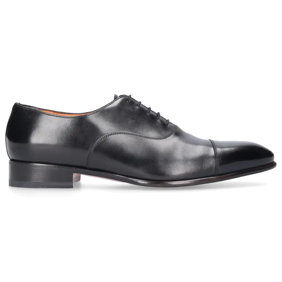 Santoni - Businessschuhe Oxford 12474 Kalbsleder - schwarz