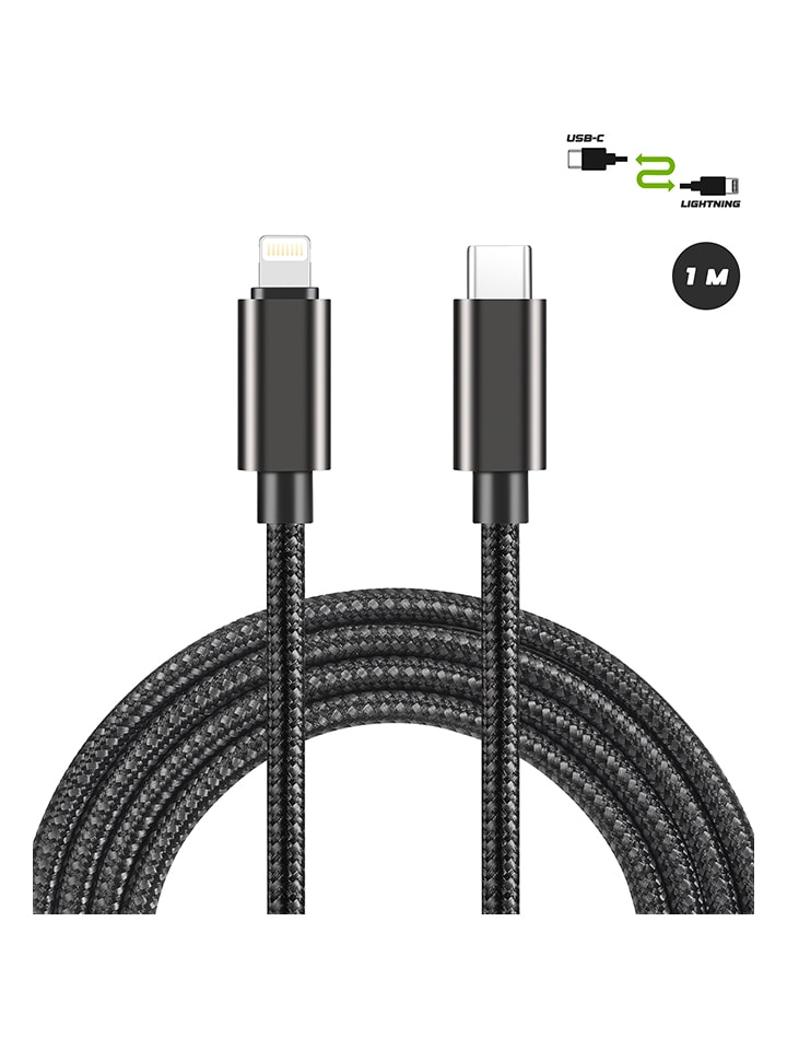 SmartCase USB-C-Lightning-Kabel in Schwarz - (L)1 m günstig kaufen onesize