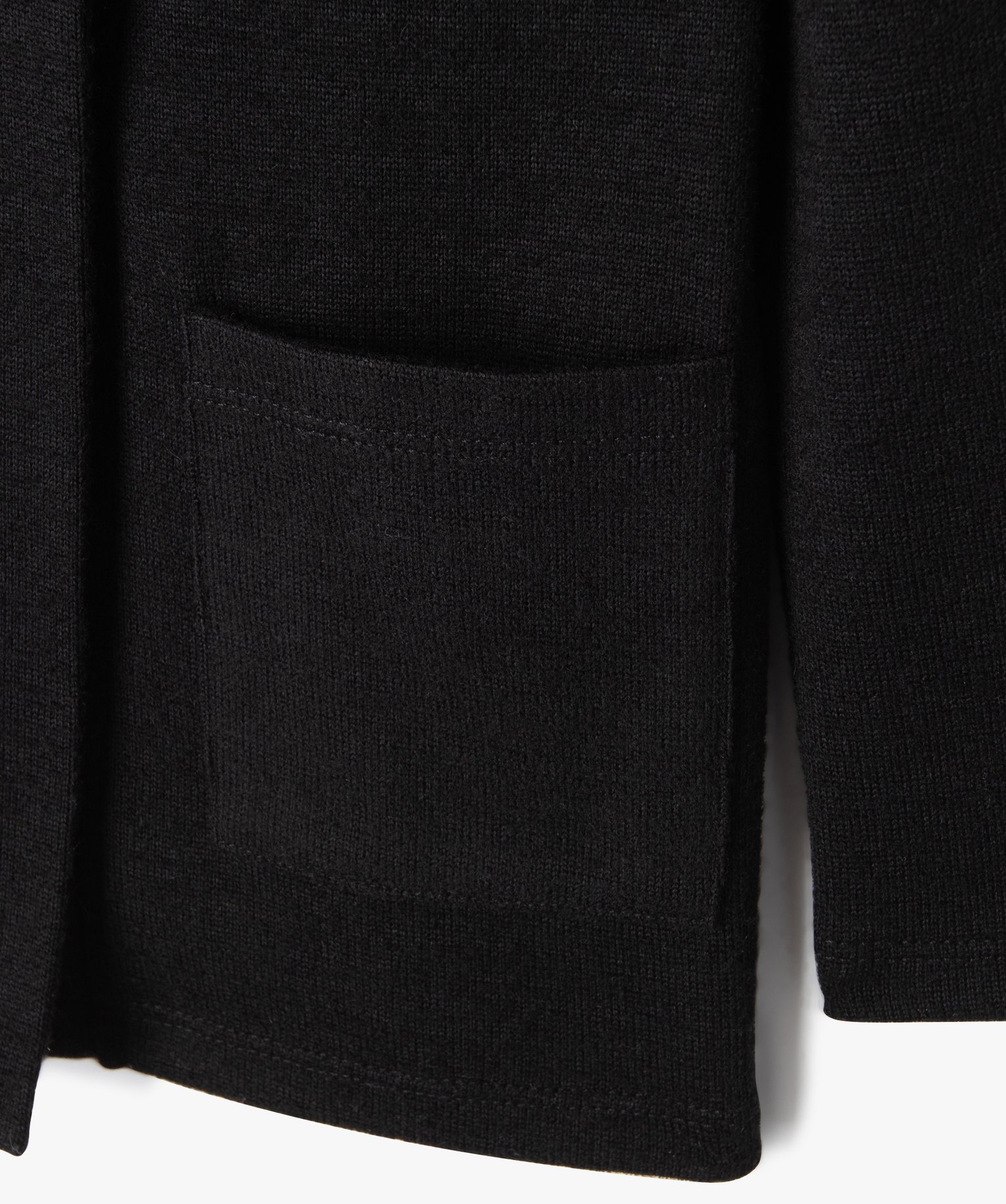 Gilet fluide porté ouvert fille noir | GEMO