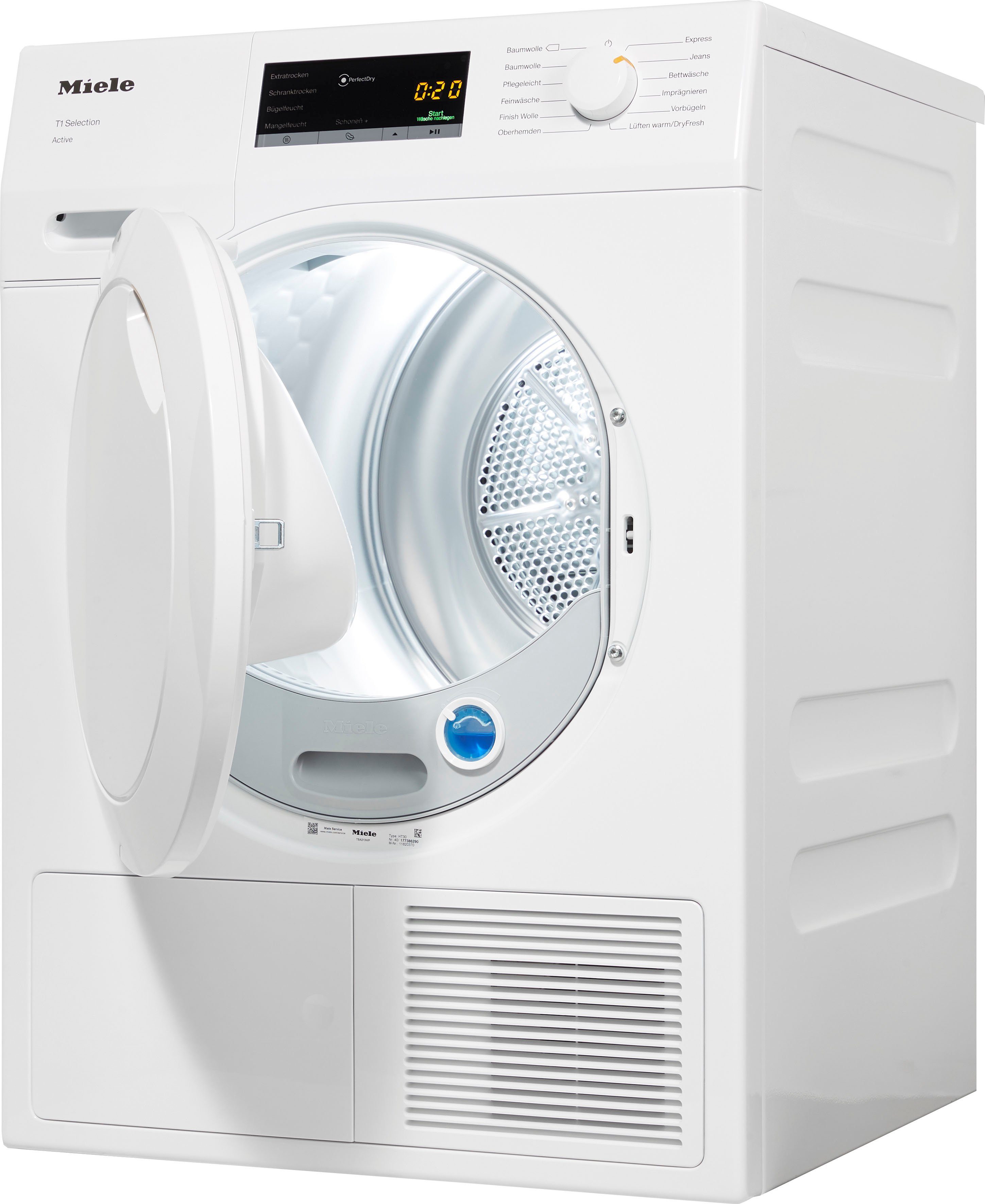 Miele Wärmepumpentrockner TSA213WP Active, 7 kg, PerfectDry zur punktgenauen Trocknung