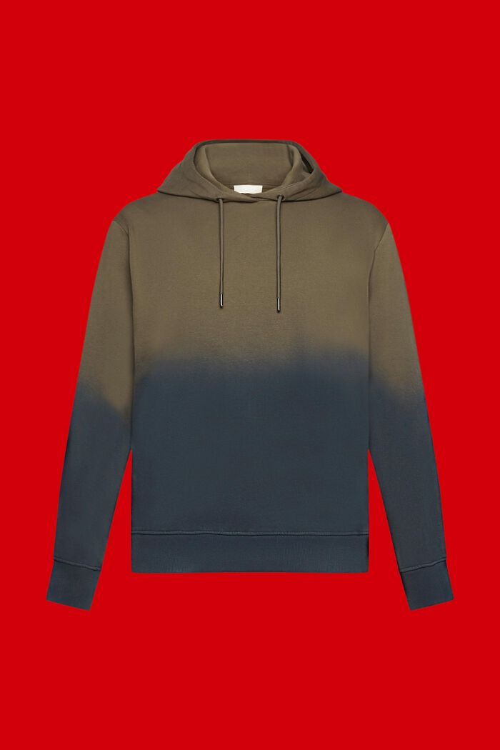 Hoodie mit zweifarbigem Spray-Effekt