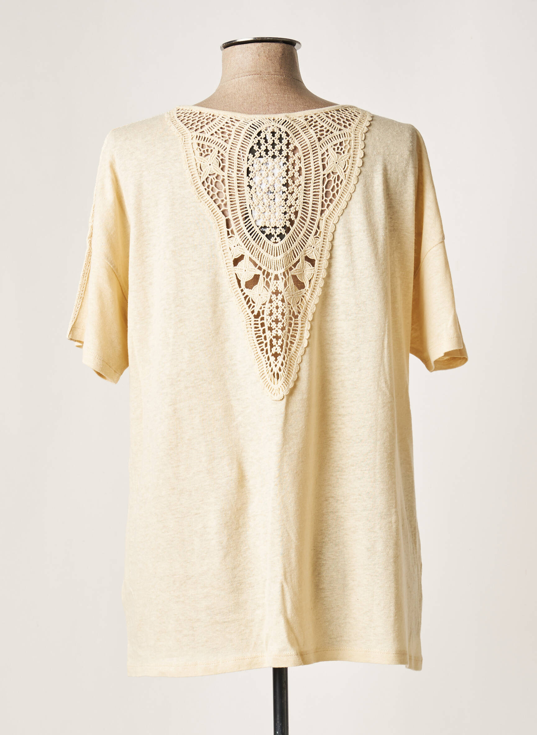 Yesta Tuniquemanchecourte Femme couleur beige