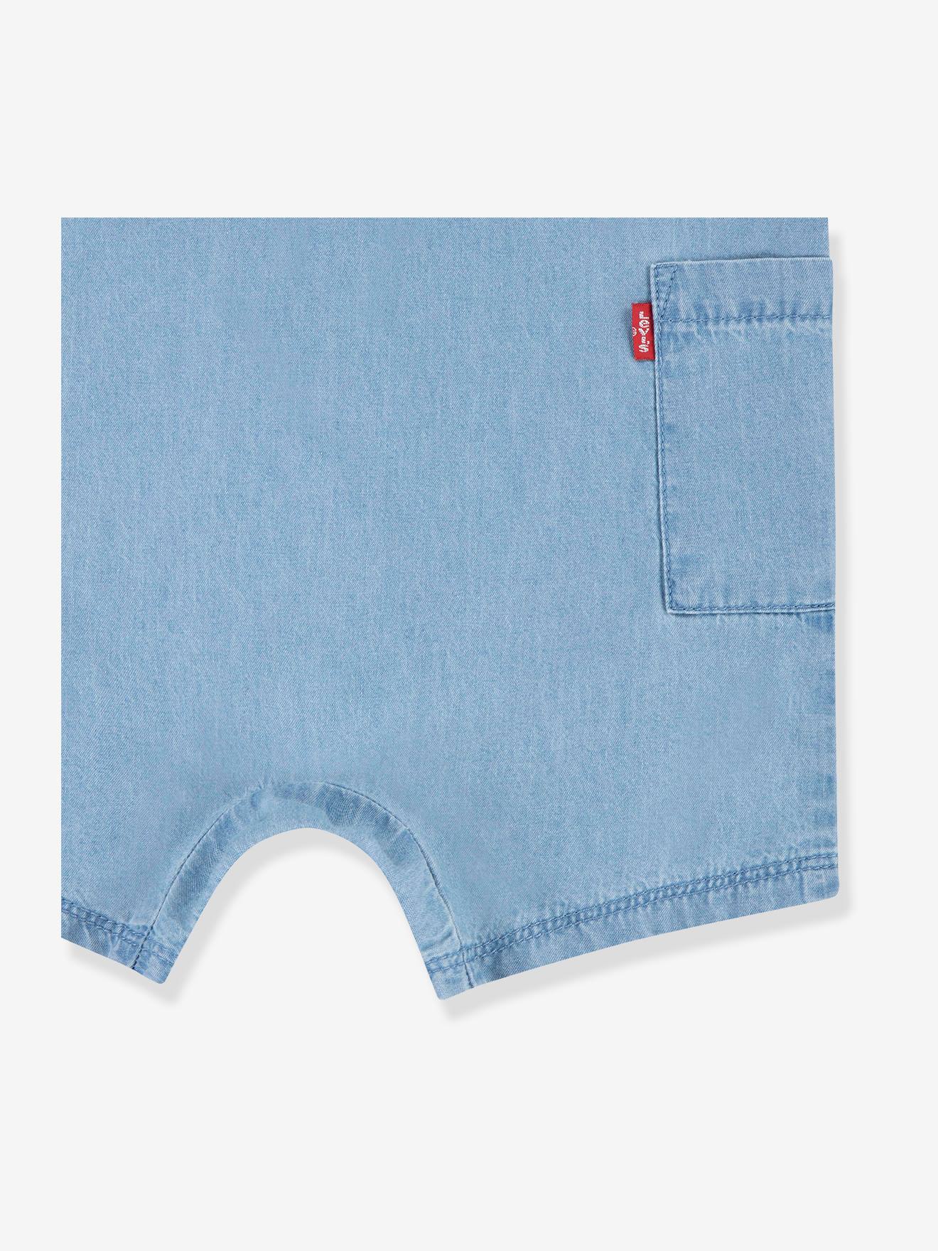 Levis Baby-Set: Overall & Sonnenhut Levi's - gebleicht