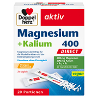 DOPPELHERZ Magnesium Kalium DIRECT Portionsbeutel  20 St  Pellets