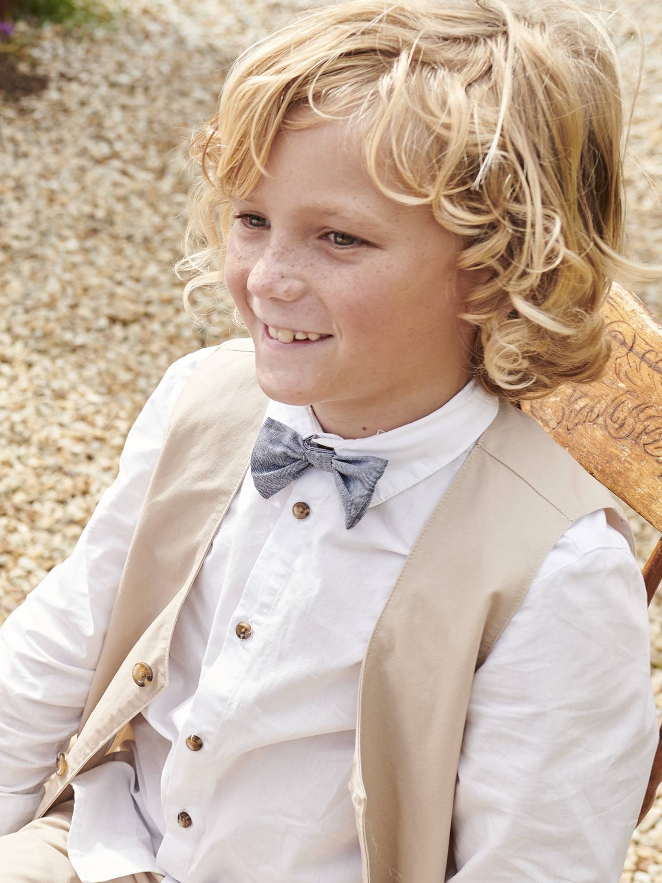 Vertbaudet Festliches 4-teiliges Jungen-Set - beige