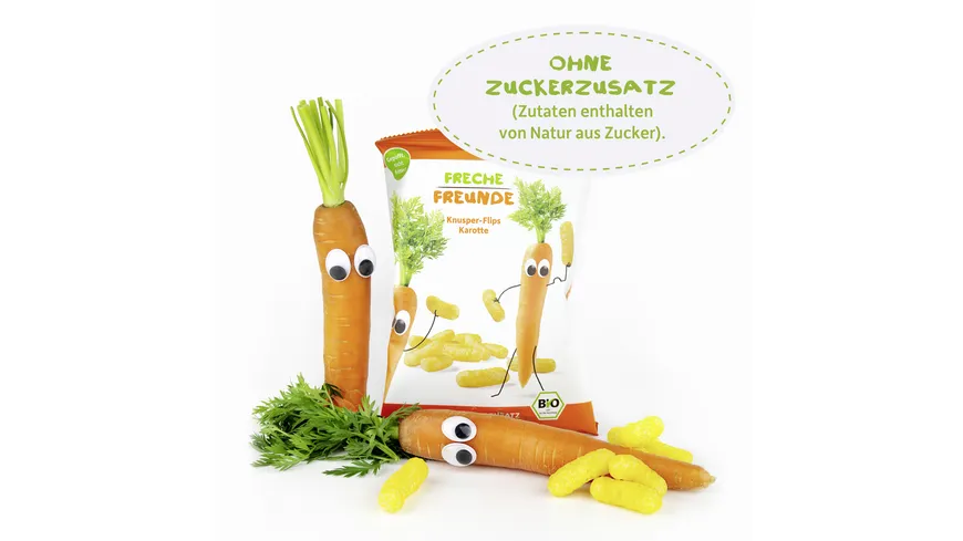 Freche Freunde Bio Knusper-Flips Karotte 30 g