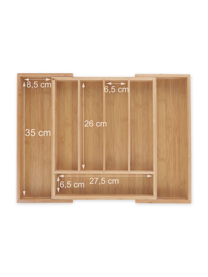 relaxdays Besteckkasten in Natur günstig kaufen onesize