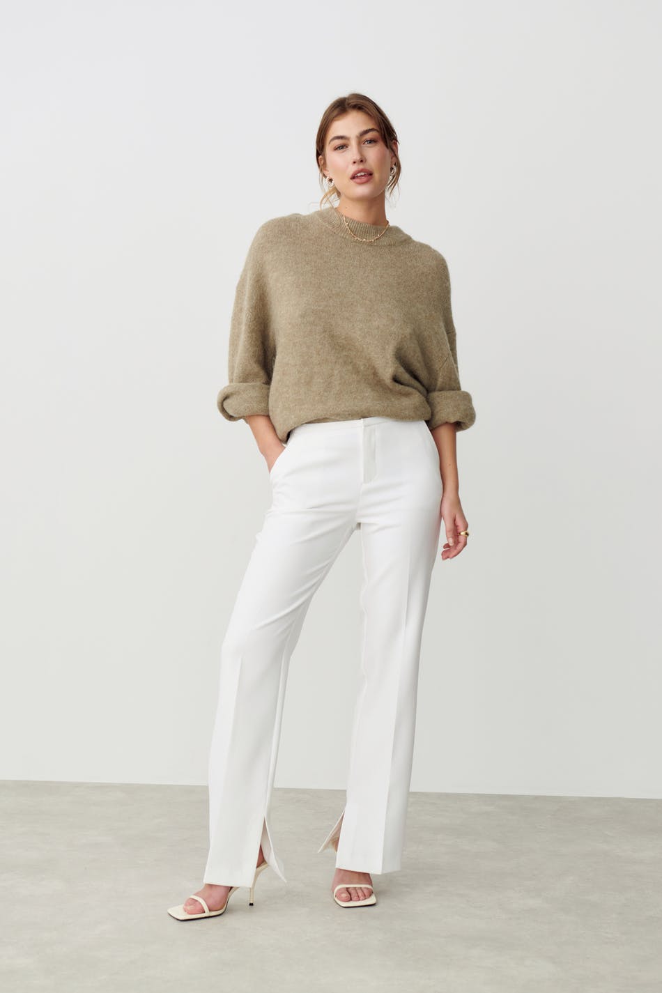 Jane mid waist trousers