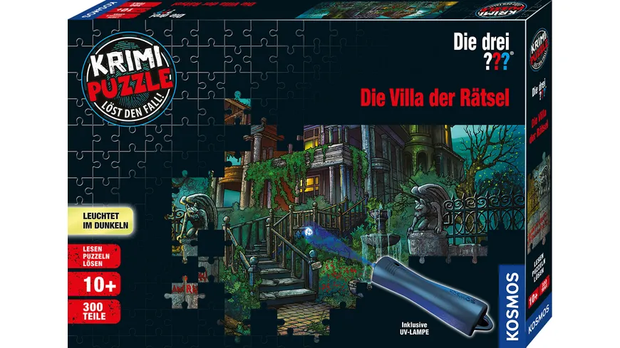 KOSMOS - Krimi Puzzle: Die drei ??? - Die Villa der Rätsel - Löst den Fall!